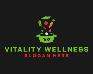 Healthy Vegetable Pot logo design