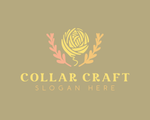 Flower Yarn Fiber logo design