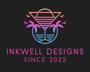 Neon - Sunset Cocktail Beach Resort logo design