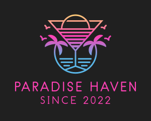 Sunset Cocktail Beach Resort  logo design