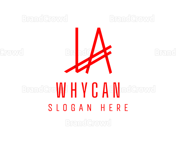 Apparel Company Letter LA Logo