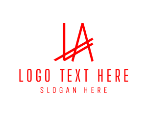 Apparel Company Letter LA  Logo