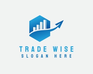 Trader - Investment Graph Finance logo design
