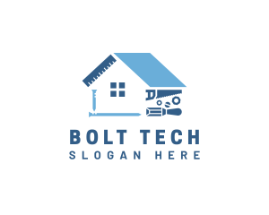 Bolts - House Tools Contractor logo design