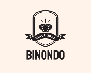 Banner - Diamond Gem Jewel Banner logo design