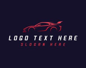Sports Car - Speed Car Mechanic logo design