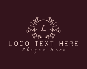 Frame - Floral Lettermark Decoration logo design