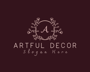 Floral Lettermark Decoration logo design