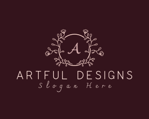 Floral Lettermark Decoration logo design