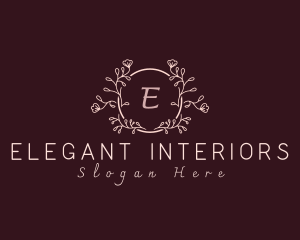 Floral Lettermark Decoration logo design