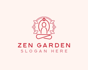 Yoga Zen Meditation logo design