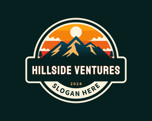 Hillside - Outdoor Mountain Sunset logo design