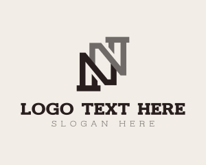 Letter N - Industrial Builder Structure Letter N logo design