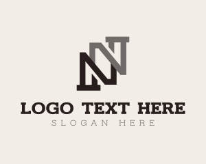 Fabrication - Industrial Builder Structure Letter N logo design