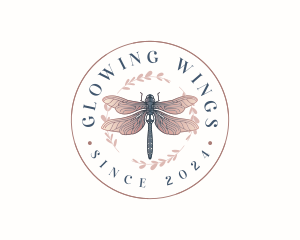 Dragonfly Wing Insect logo design