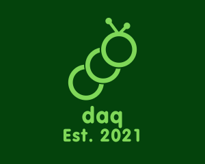 Store - Minimalist Green Caterpillar logo design