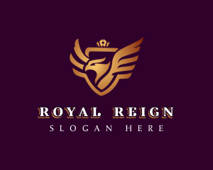 Reign - Royal Crown Phoenix logo design