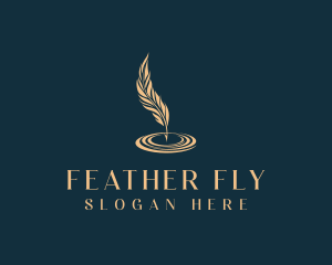 Feather Quill Ink logo design