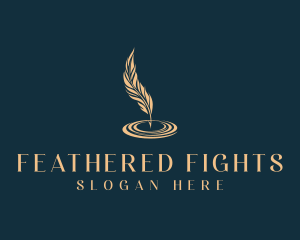 Feather Quill Ink logo design