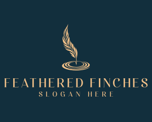 Feather Quill Ink logo design