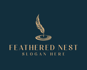 Feather Quill Ink logo design