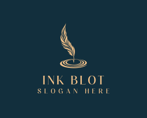 Feather Quill Ink logo design