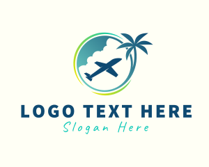 Private Plane - Travel Fly Airplane logo design