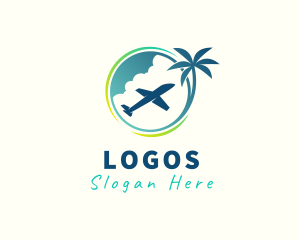 Colorful - Travel Fly Airplane logo design