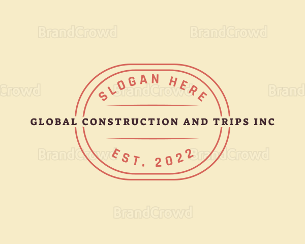 Hipster Construction Supplier Logo