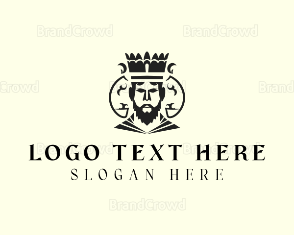 Medieval King Royalty Logo