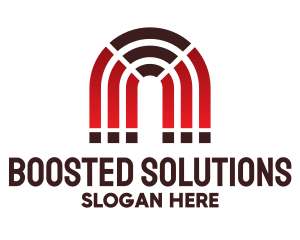 Booster - Wi-Fi Signal Magnet logo design