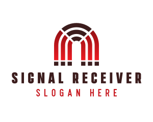 Wi-Fi Signal Magnet logo design