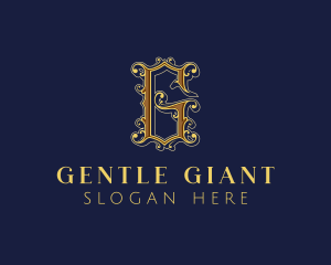 Luxury Gothic Letter G Business logo design