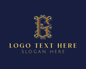 Luxury Gothic Letter G Business Logo