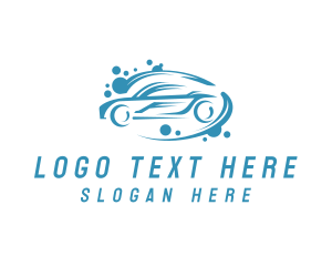 Sedan - Auto Car Wash Vehicle logo design
