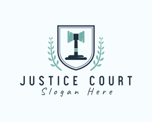 Court - Legal Court Gavel logo design