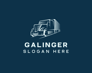 Haulage Truck Courier Logo