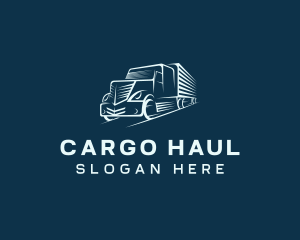 Haulage Truck Courier logo design