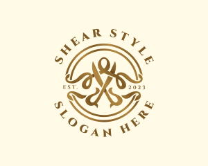 Fashion Tailor Scissors logo design