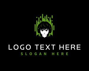 Hacker Anime Gaming Logo