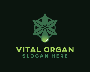 Organic Cannabis Oil logo design