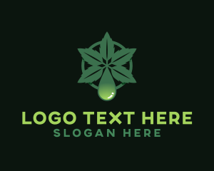 Weed - Organic Cannabis Oil logo design