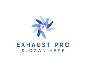 Exhaust - Fan Blades Exhaust logo design