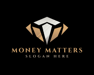 Luxury Diamond Letter T Logo