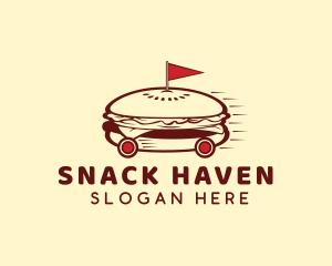 Fast Food Burger Delivery logo design