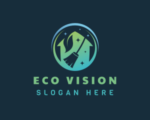 Eco Friendly House Cleaning logo design