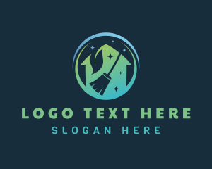 Eco Friendly House Cleaning logo design