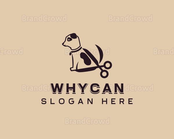 Grooming Pet Dog Logo