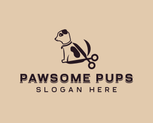 Grooming Pet Dog logo design
