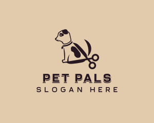 Grooming Pet Dog logo design